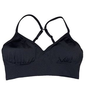 Lululemon black sports bra 10